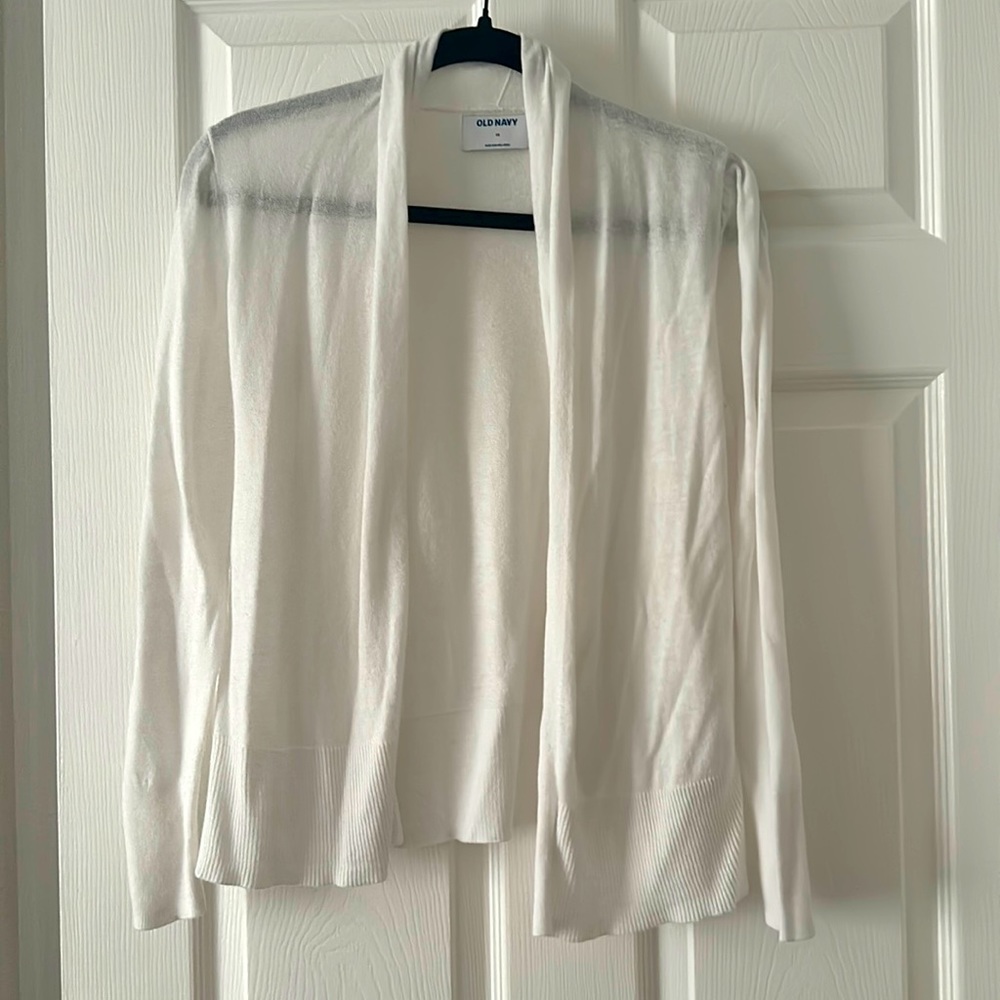 Old Navy White Cardigan
